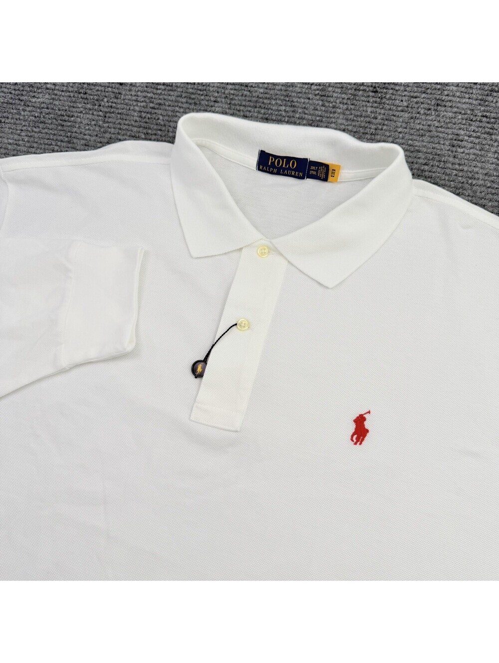 Polo Ralph Lauren Long Sleeve Polo Shirt White Men’s Size 3XLT Big & Tall NWOT